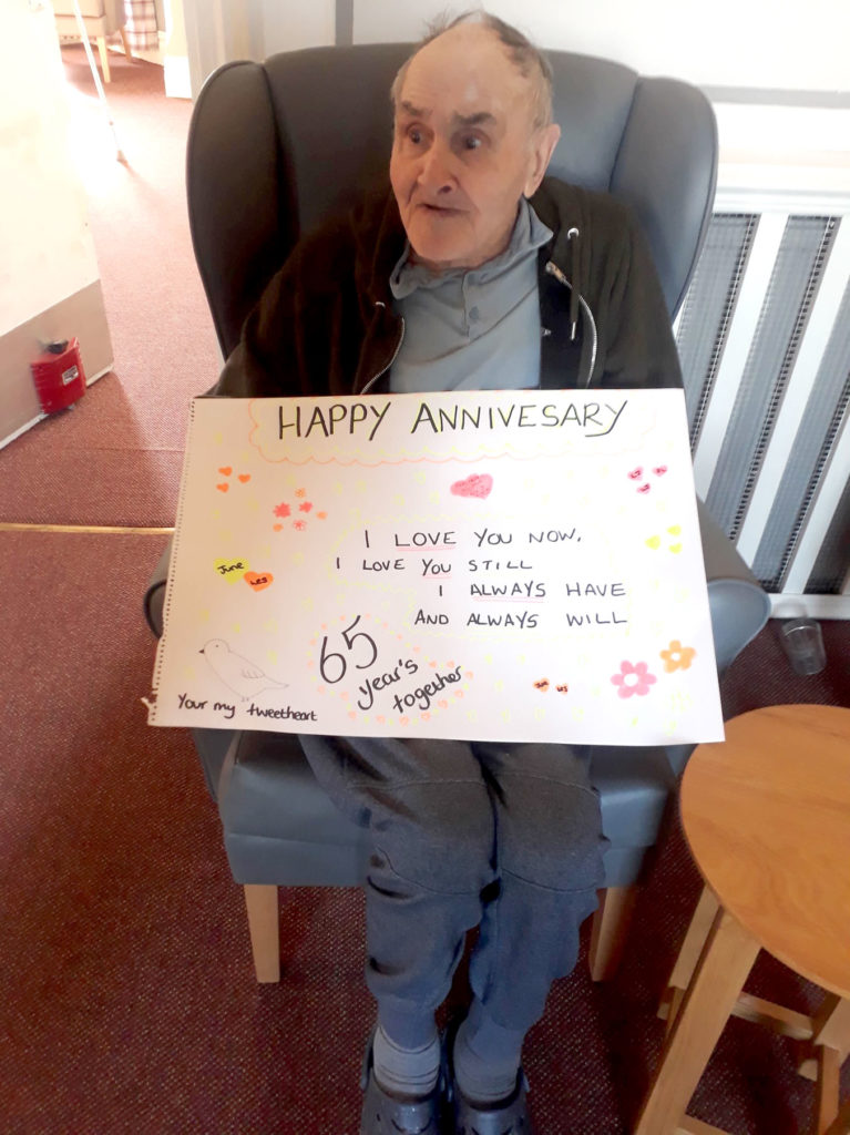 anniversary message care home Gainsborough